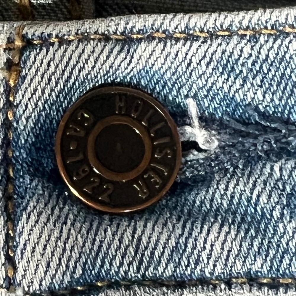 Hollister Epic Flex Slim Straight Distressed Light Wash Jeans Mens 29(30)x32(30) - Picture 6 of 16